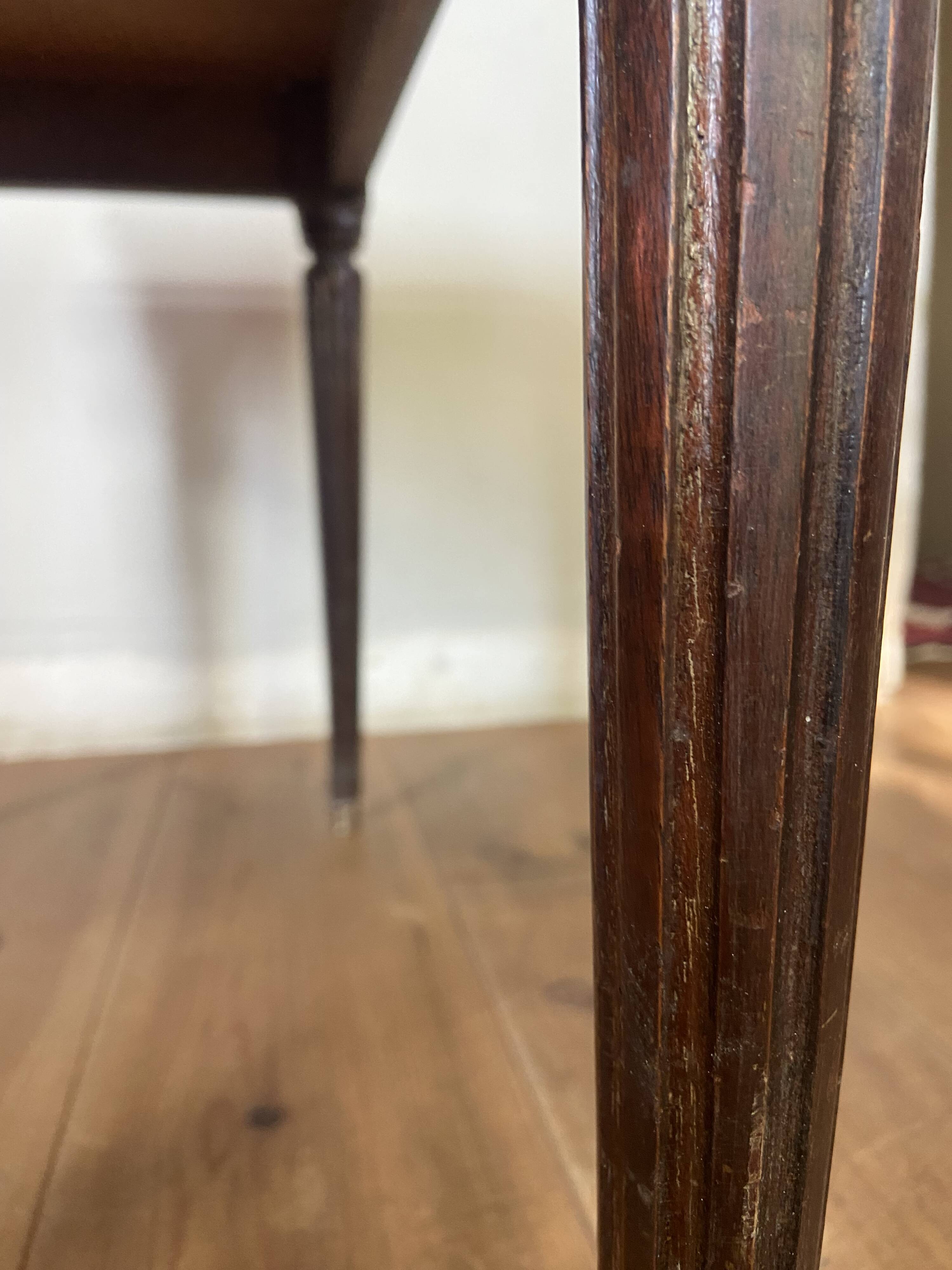 Louis XVI Style coffee table, marble wood and brass