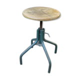 Old factory industrial tabouret