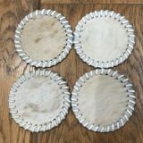 Set of 8 skin coasters