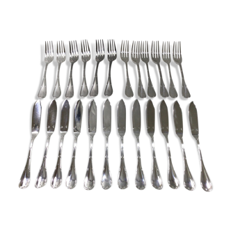 Christofle - cross ribbon fish cutlery