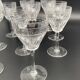 Art Deco Crystal Wine Glasses - S4M11
