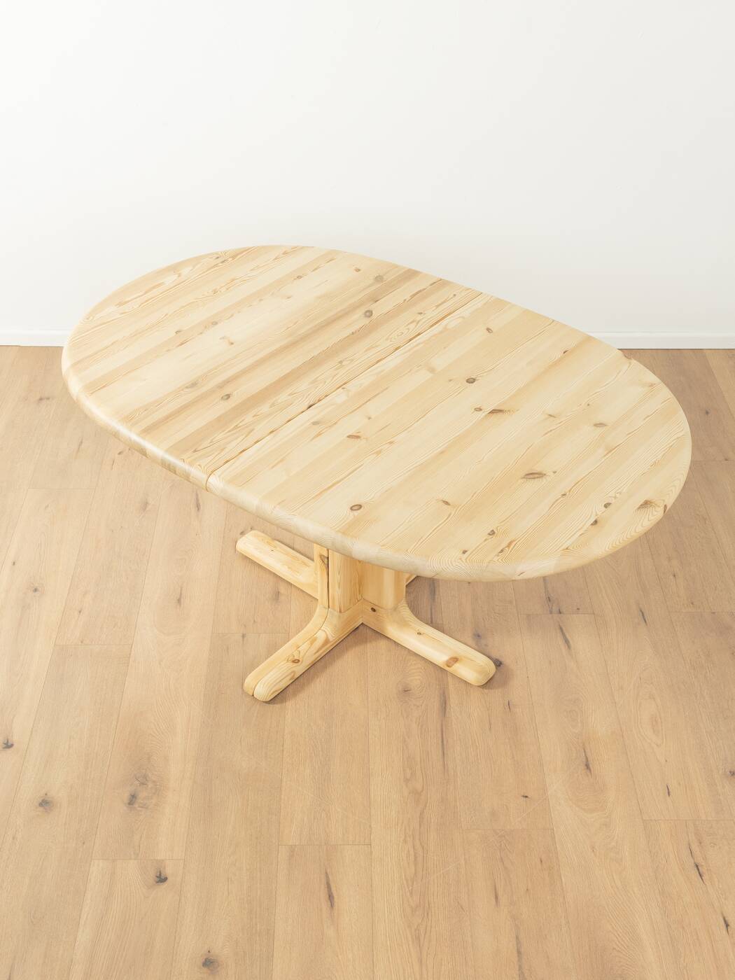 Dining table from the 1980s, solid bleached pine