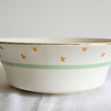Salad bowl gien flowers gold