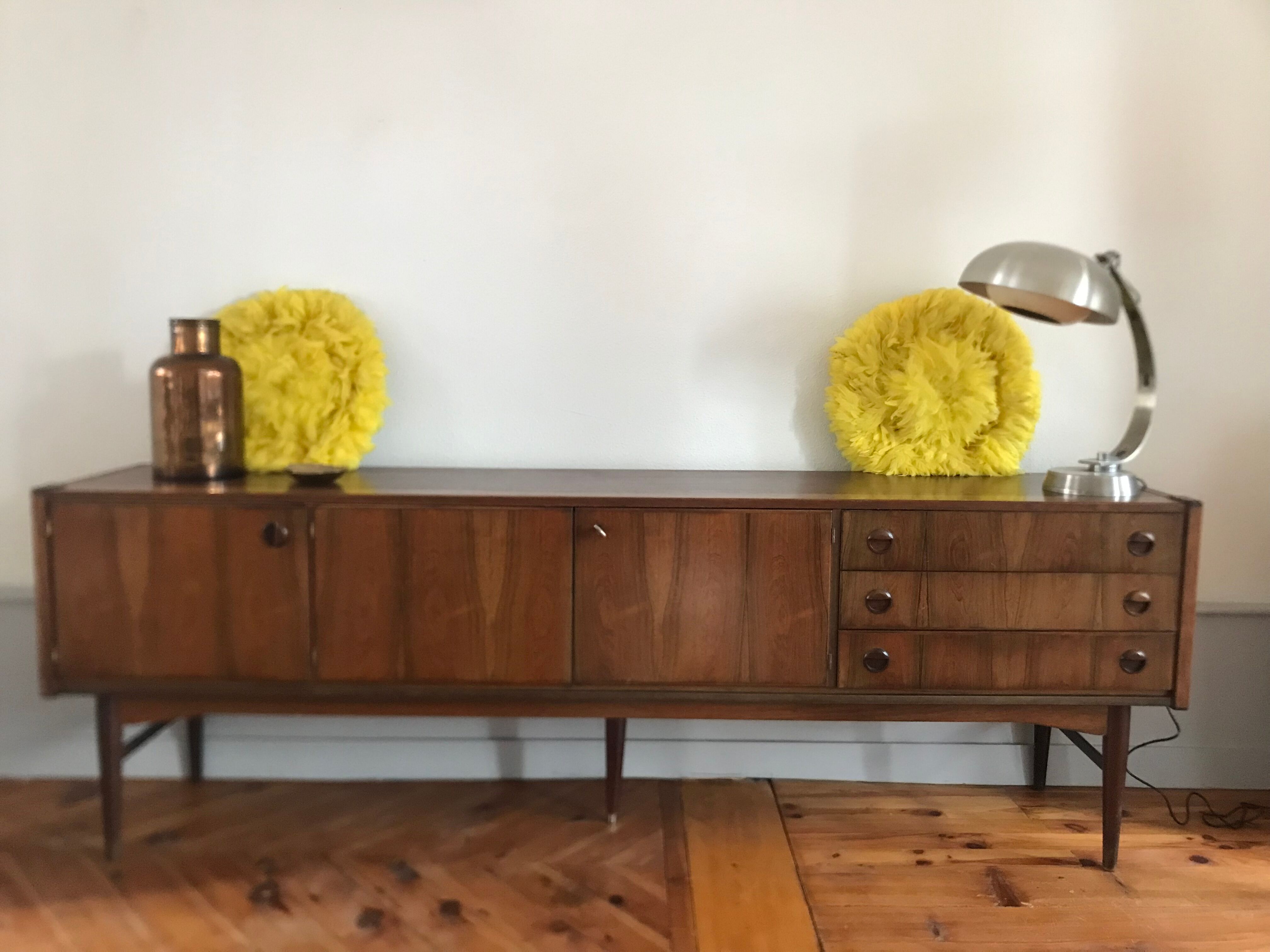 Scandinavian vintage rosewood row