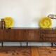 Scandinavian vintage rosewood row
