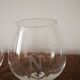 Lot of 5 balloon cognac glasses engraved with an N topped with a crown