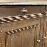 Large 19th century sideboard in fir and chestnut