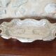 Antique silver metal dish