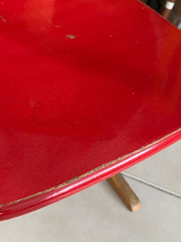 Chaise enfant Casala vintage rouge