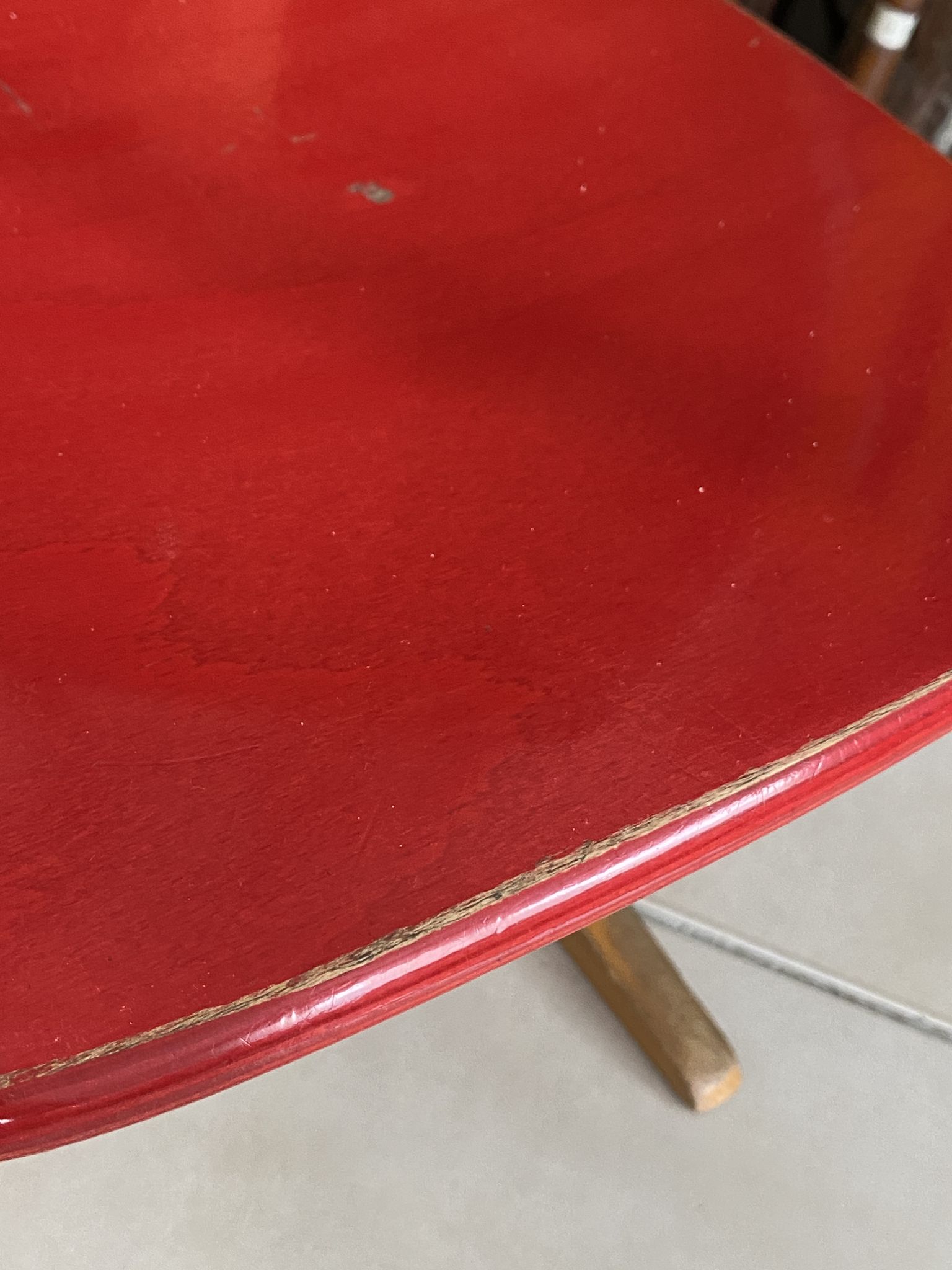 Vintage red Casala children's chair