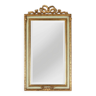 Baroque Rococo style gold leaf decorated Mirror, France 1950s