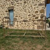 Wrought iron cage bed