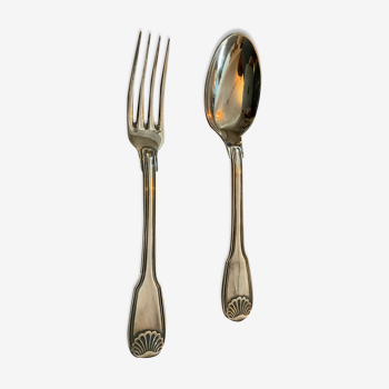 2 cutlery . Ercuis