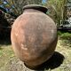 Ancient terracotta pottery jar from the 19th century.