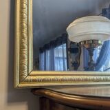 Large gilded wooden mirror 78 x 96 cm