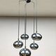 Suspension vintage cascade chromée 'Sphères d'argent'