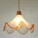 Hand Blown Murano Glass Pendant Light – Amber Rim, 1970s Italy Design