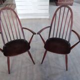 2 Ercol Quaker-style armchairs