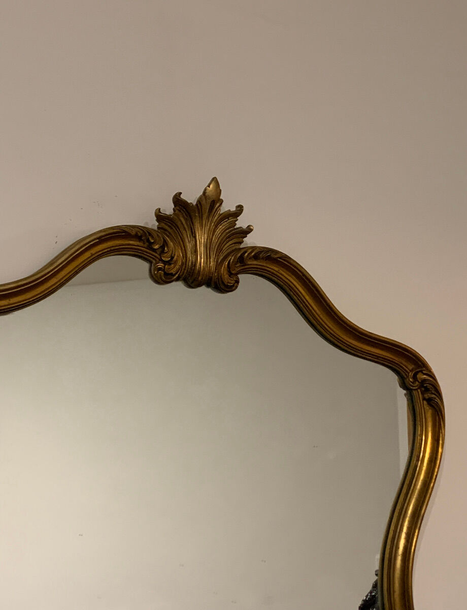 Miroir baroque large à la coquille 69x80cm