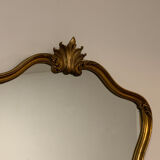 Wide baroque mirror with shell 69x80cm