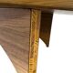 Retro oval wooden coffee table