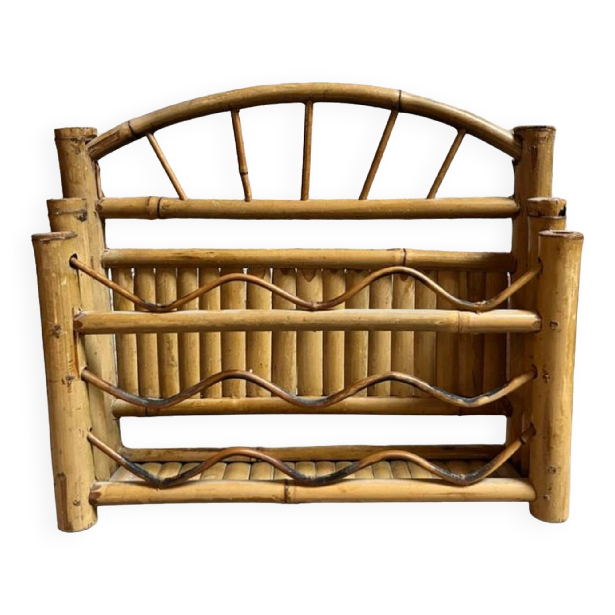 Bamboo letter holder