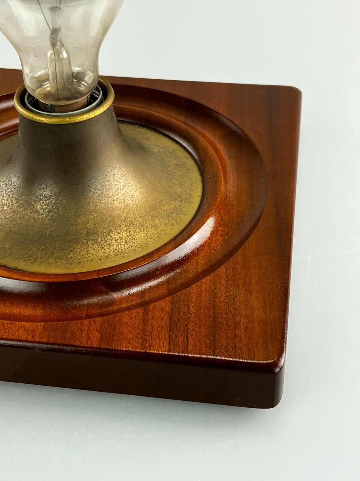 60s 70s lamp light wall lamp wood metal Space Age Design 60s 70s