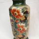 old Opaline Vase, painted / enamelled Floral decoration 19th, Napoleon III