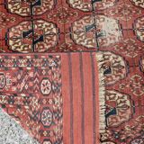 Tapis ancien Boukhara Turkmène : 0.95 x 1.10 Mètres