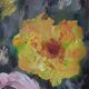 Tableau nature morte bouquet fleurs huile sur panneau