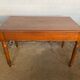 Solid oak desk with 2 drawers feet turned