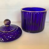 Cobalt blue and gold pot box