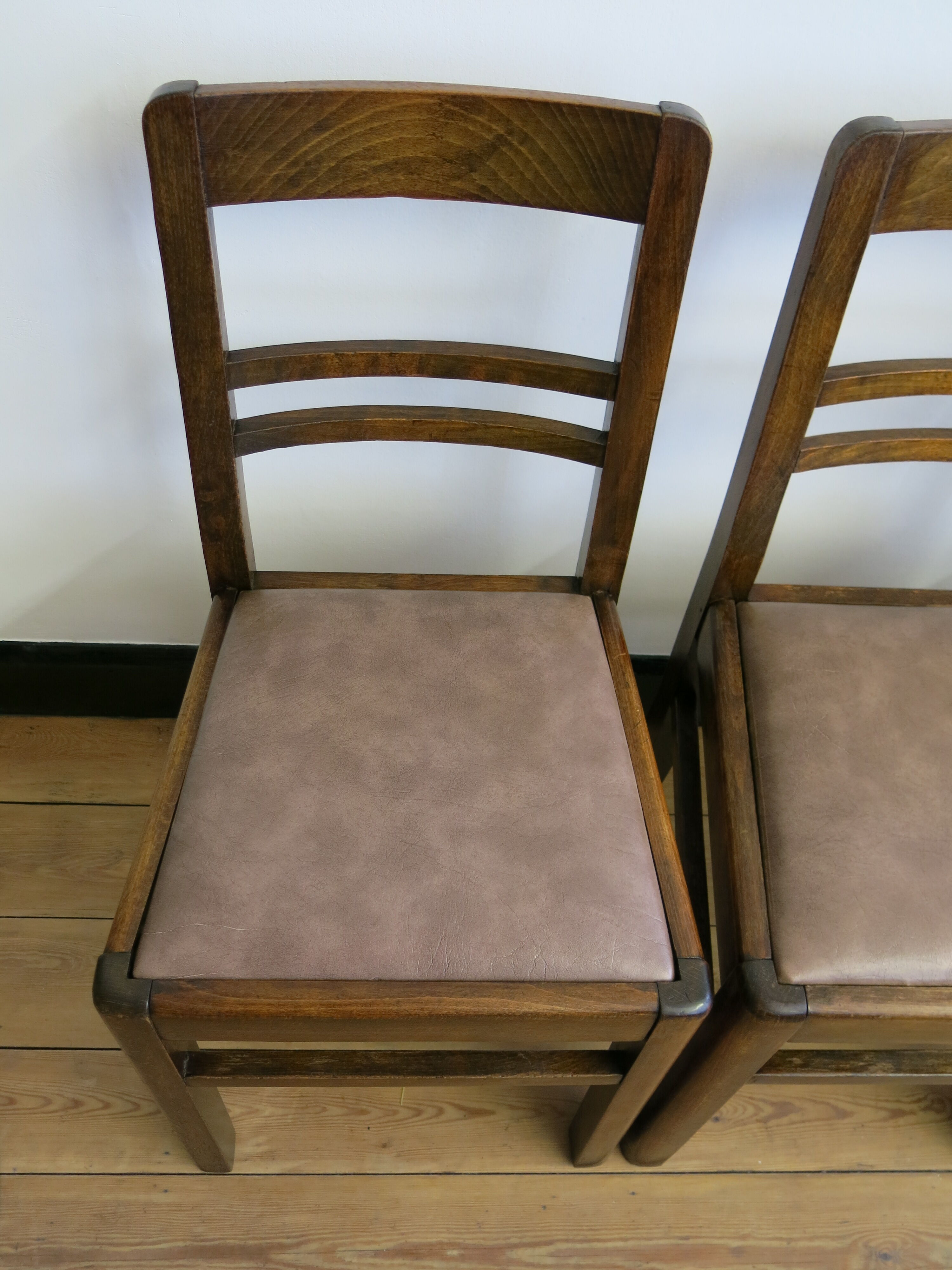 Set of four mid-century chairs