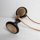 Pair of coat racks 3 hooks 1960 brass and plastic