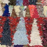 Colorful Boucherouite Moroccan rug - 64 x 137 cm