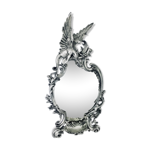 Miroir en bronze argenté Napoléon