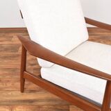 Mid-Century Danish Teak Armchair FD-164 by Arne Vodder for France & Son, 19