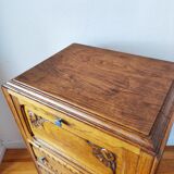 Art Deco oak chest of drawers
