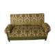 Vintage velvet flowers fringed sofa