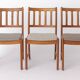 3 chaises de salle à manger Uldum Møbelfabrik en teck danois des années 1960, style mid-century.