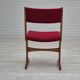 1970s, set of 4 reupholstered Danish chairs, Farsø Møbelfabrik, teak wood, furniture velour.