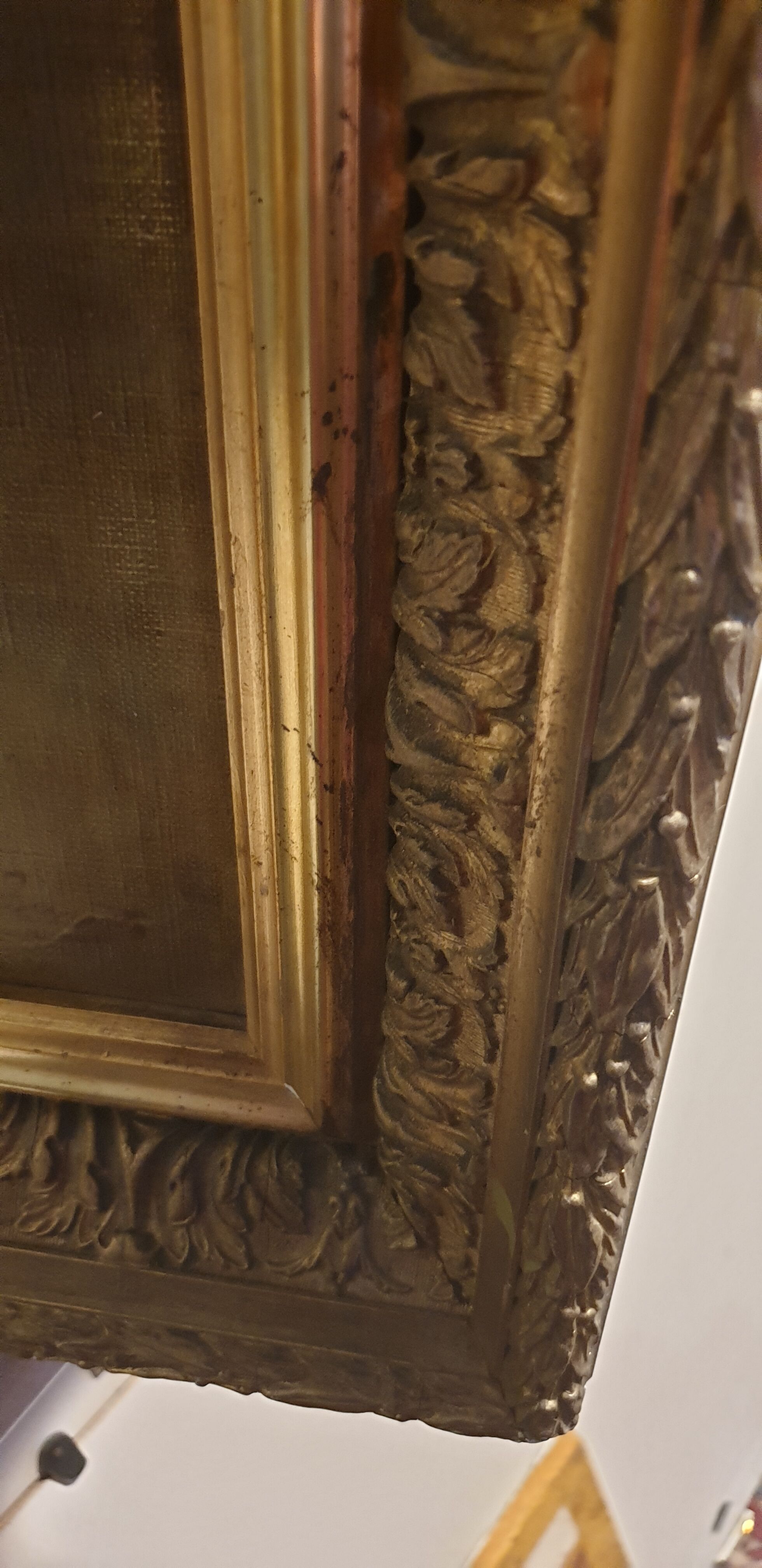 Safe oil Marine canvas in the moonlight