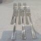 6 fourchettes de table métal argenté orfèvre Christofle concorde 20,7cm