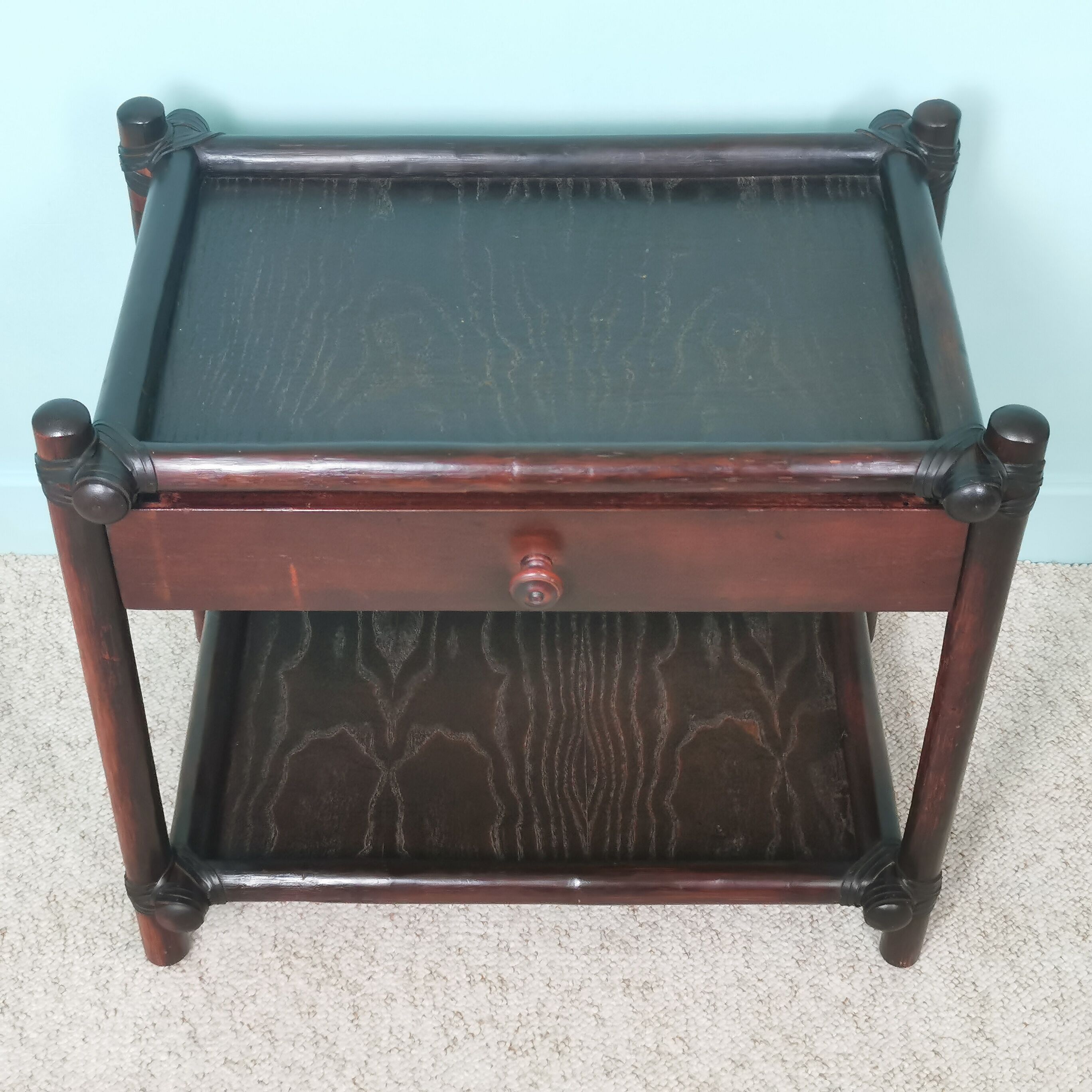 Bamboo bedside table