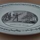 Earthenware plate Montereau 1825 hollow mark Mau N°8 François 1st knight