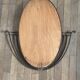 Art Deco wrought iron mirror 72x74cm