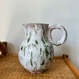 Glazed ceramic pitcher