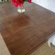 Dining table with art deco extensions revamped curved legs