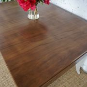 Table à manger avec rallonges art déco relookée pieds galbés