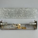 60s 70s wall lamp mirror light Germany Ice Glass Space Age Design